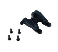 F Fityle Support d'aileron arrière pour voiture RC 1:24, fixation robuste en métal, accessoire de montage pour crawler pour Wltoys 244016, Noir