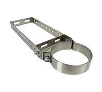 F Fityle Support de conduit de cheminée, accessoire de fixation pour tuyaux de poêle, collier de serrage réglable, portable et robuste pour tubage de poêle, Diamètre 20cm