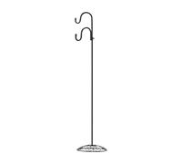 F Fityle Support de Crochet de Berger pour pelouse, intérieur, extérieur, arrière-Cour, avec 1 Crochet réglable, Support de Sol pour Lanterne Suspendue