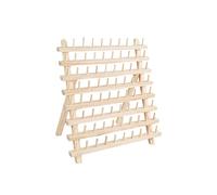 F Fityle Support de Fil à Coudre, étagère de Support de cônes Organisateur de Support de Fil en Bois Robuste pour la Couture, 80 Bobine