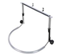 F Fityle Support de manche d'harmonica à 10 ou 24 trous, accessoire confortable à utiliser pour les professionnels, anti-rayures, mains libres, réglable, Argenté