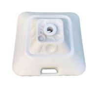 F Fityle Support de parasol de terrasse de remplacement, robuste et remplissable, rempli d'eau, pour jardin, piscine, pelouse, Blanc 30l