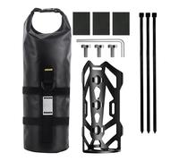 F Fityle Support de Sacoche de Vélo, Fixation Facile à Installer, Porte-Bouteille Universel et Robuste, Fixation pour Cadre de Fourche Arrière, Large avec Sac