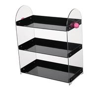 F Fityle Support de tasse à café, organisateur de comptoir, étagère multifonctionnelle pour tasses, étagère de comptoir de cuisine pour bureau, garde-manger, Noir