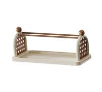 F Fityle Support de Tasse à café, Support de Rangement de Tasse, décoration de Salle de Bain, Organisateur de cosmétiques pour Station de Bar à café, comptoir, Blanc Crème 1 Couche