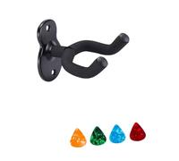 F Fityle Support mural pour guitare et ukulélé, en métal, facile à installer, avec crochet de suspension pour musiciens et bassistes, idéal pour une chambre, 1 Cintre