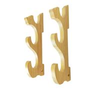 F Fityle Support Mural pour Sabres, Crochet Horizontal en Bois Massif, présentoir Compact pour wakizashi, Tanto et Autres Armes Artisanales de samouraï, 3 Niveaux