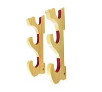 F Fityle Support Mural pour Sabres, Crochet Horizontal en Bois Massif, présentoir Compact pour wakizashi, Tanto et Autres Armes Artisanales de samouraï, 3 Couches Rembourrées
