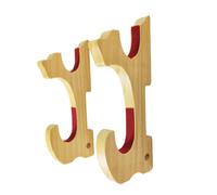 F Fityle Support Mural pour Sabres, Crochet Horizontal en Bois Massif, présentoir Compact pour wakizashi, Tanto et Autres Armes Artisanales de samouraï, 2 Couches Rembourrées