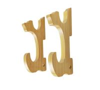 F Fityle Support Mural pour Sabres, Crochet Horizontal en Bois Massif, présentoir Compact pour wakizashi, Tanto et Autres Armes Artisanales de samouraï, 2 Niveaux
