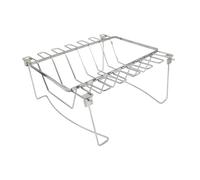 F Fityle Support rectangulaire 3 en 1 pour côtes levées, Cuisses de Poulet, Support Pliable pour pilons de Poulet, pour la Cuisson, Le Barbecue et