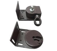 F Fityle Supports de Montage Universels pour Pare-Soleil Extérieurs, Pièce de Rechange, Kit de Manivelle sans Fil, Kit de Montage en Alliage d'Aluminium pour Store Enrouleur, Terrasse, Cour, Brun