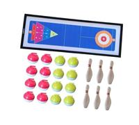 F Fityle Tableau Curling Game Fun Family Games compact Parent Interaction Bowling Game Table Tableau de jeu pour la fête Travel à la maison, Pas de Boîte