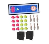 F Fityle Tableau Curling Game Fun Family Games compact Parent Interaction Bowling Game Table Tableau de jeu pour la fête Travel à la maison, avec Boîte