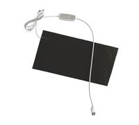 F Fityle Tapis Chauffant Reptile Coussin Chauffant Terrarium Tapis Chauffant Réglable USB Portable Matériau Nanofibre Fonction Chauffage Convient Aux Tortues S, 20x25cm