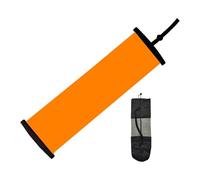 F Fityle Tapis de glisse, plaque de glisse, tapis d'équilibre avec chaussons de hockey sur glace, idéal pour le ski, le cardio et autres sports de glisse, Orange