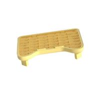 F Fityle Tapis Litière Chat Paillasson Absorbant Ramasse-Grains Base Amovible Tapis en PP Lavable Adapté à Entretien Ménager Animaux Maison, Jaune