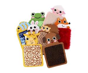 F Fityle Tapis sensoriels sur le thème des animaux, 8 pièces, panneaux muraux éducatifs pour garçons et filles, entraînement à domicile, activités préscolaires