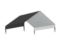 F Fityle Toile d'ombrage pour poulailler, bâche en Tissu Oxford, Installation Rapide, imperméable, bâche pour poulailler et Ferme, Noir 220x145cm