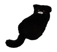 F Fityle Trousse à Crayons en Peluche, Trousse de Maquillage, Chat de Dessin animé, Fournitures Scolaires et de Bureau, Pochette de Rangement, Organisateur de, Noir