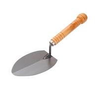 F Fityle Truelle à béton portable légère en acier au carbone avec manche en bois pour la réparation des sols en ciment, 35cm