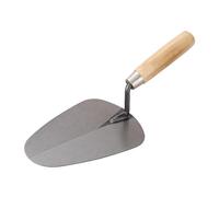 F Fityle Truelle à béton portable légère en acier au carbone avec manche en bois pour la réparation des sols en ciment, 30cm