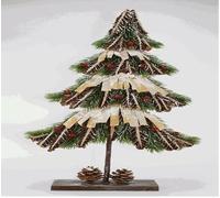 F.G.F. Import Export Arbre en polystyrène avec décoration 39 x 9 x 66 cm, comme Photo, Taille Unique