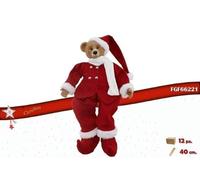 F.G.F. Import Export Ligne Carillon Ours Rouge 40 cm 6221, comme Photo, Taille Unique