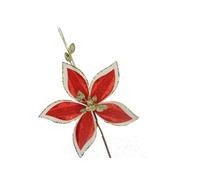 F.G.F. Import Export Ligne Shine Fleur Nat Rouge 38 cm 08859, comme Photo, Taille Unique