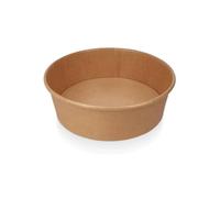 F&G Pack de 300 Bols à Salade de 500ml en Carton Kraft - Récipient Jetable Étanche pour Poke Bowl, Salade, Plat Chaud & Froid - Micro-ondable & Recyclable