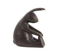 F&G Supplies Lapin de yoga de 11 cm avec finition effet bronze Ce charmant lapin de yoga fait ses exercices