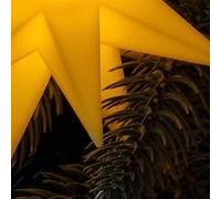F-H-S Étoile flottante LED, jaune, 13cm, pile incluse