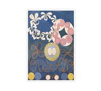 F I N U C B 41+ Hilma Af Klint célèbre affiche imprimée The Ten Largest, No.1 par Hilma Af Klint Peinture à l'huile sur toile Art Déco sans cadre 40 x 60 cm