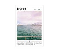 F I N U C B Tromso Norvège Impression sur toile sans cadre 40 x 60 cm