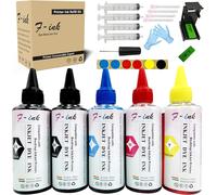 F-ink 5 x 100ml Ink and Ink Refill Kits Compatible with Canon 575XL 576XL 545XL 546XL 575 576 545 546 512 513 PG-545 CL-546 PG-575 CL-576 Ink Cartridges