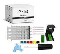 F-ink 6 en 1 Recharge d'encre compatible pour cartouches d'encre Hp 60XL 61XL 62XL 63XL 64XL 65XL 92XL 94XL 901XL 21XL 22XL 27XL 28XL 56XL 57XL 58XL 74XL 75XL 650XL 703XL 704XL