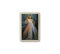 F.LLI BONELLA Aimant décoratif Jésus Miséricordieux, MDF avec or chaud, 6 x 9 cm