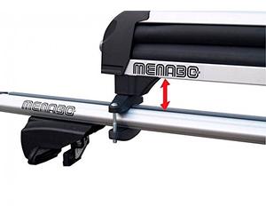 F. Lli Menabo Srl 84700000 Menabo Iceberg Support Kit, Noir/Argent
