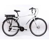 F.LLI SCHIANO E-MOON 28'' Vélo avec assistance au pédalage 250W, unisexe, batterie 36V 13Ah SHIMANO 7 vitesses, blanc