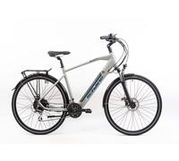F.LLI SCHIANO E-WAVE 28"" velo avec moteur 250W et batterie 11.6Ah Lithium, avec Shimano 24 Speed, Silver
