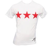 "F*** Me I'm Famous: T-shirt 3 toiles - Blanc, XL - Extra Large"