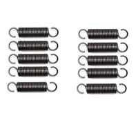 F-MINGNIAN-SPRING 10pcs extérieur Dia 5 mm Petite Extension Ressort en Acier à Ressort de Traction avec des Crochets de Fil Dia 0,5 mm Longueur 15-60mm (Taille : 0.5 x 5 x 40mm)