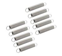 F-MINGNIAN-SPRING 10pcs Inoxydable Extension en Acier à Ressort 0,5 mm d'épaisseur avec des Crochets Ressorts de Traction 15-50mm Petit Ressorts de Traction (Taille : 0.5x5x35mm)