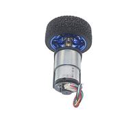 F-MINGNIAN-TOOL, Sankuai 1pc 37mm Diamètre Motoréducteurs 12V Courant continu 24V Moteur avec codeur et Kit Roue for Le Bricolage JGB37-520 Motoréducteur (Taille : 76rpm 12V)