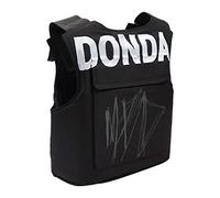 F.N.JACK Gilet de rue personnalisé Donda Airsoft, concevez votre logo ou texte imprimé sur les gilets de rue - Noir, blanc, 56 cm