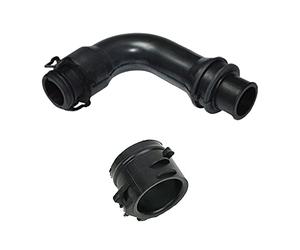 F O R D FOCUS II, C-MAX 1.6 TDI, V O L V O C30, S40, V50 1.6 D connecteur en caoutchouc + poignée INTERCOOLER TUBE TURBO AIR 1673571 7M519A673EJ 7M519A673EA 7M519A6733EB 1111 29248. 8 1607484