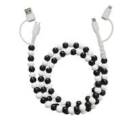 (F) Pearl Beaded Charging Cable - USB-C to Lightning PD Fast Charging Cord for iPhone 17/16/15