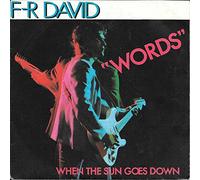 F-R David, F.R. David - Words / When The Sun Goes Down [vinyle 45 tours 7"]