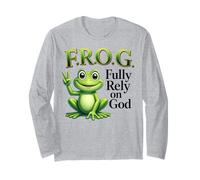 F.R.O.G. Fiez-Vous entièrement à Dieu Christian Frog Manche Longue