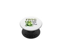 F.R.O.G. Fiez-Vous entièrement à Dieu Christian Frog PopSockets PopGrip Adhésif